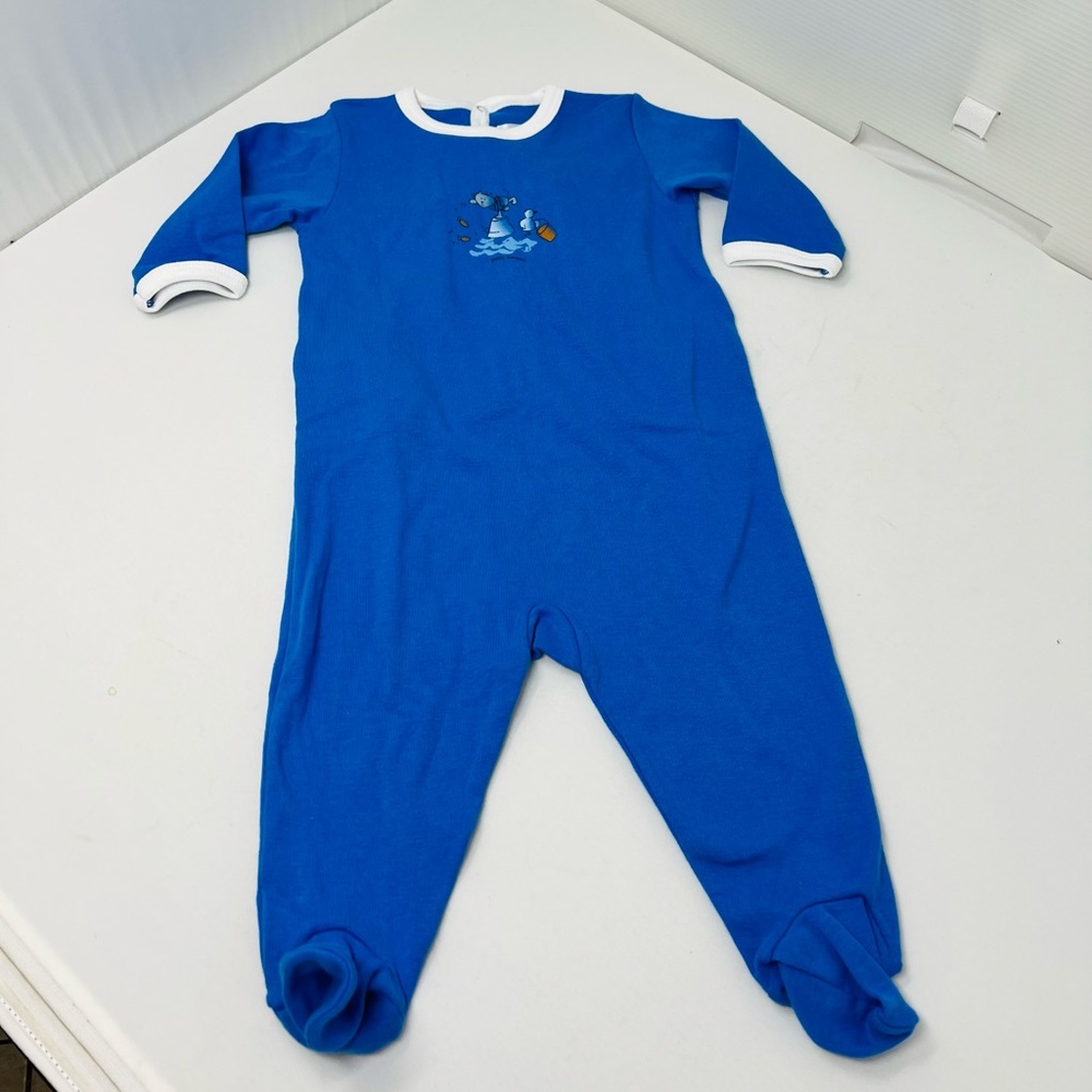 PETIT BATEAU**Blue Footed Onesie PJ**3 mo $78